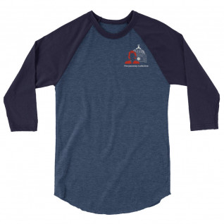 3/4 sleeve raglan shirt with Janeway Collective logo.