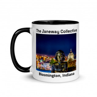 Mug with Color Inside - There's Coffee In That Nebula with Bloomington skyline 